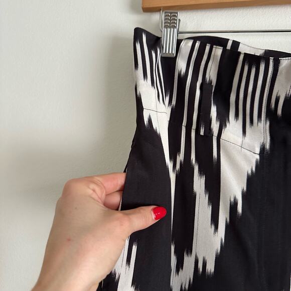 Theory Gunilla Interlace Ikat Silk Pants Multi 6 $355 - Picture 6 of 12